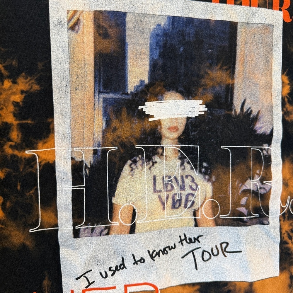 H.E.R. Tour T-Shirt Unisex S Multicolor Graphic Music Concert Tee